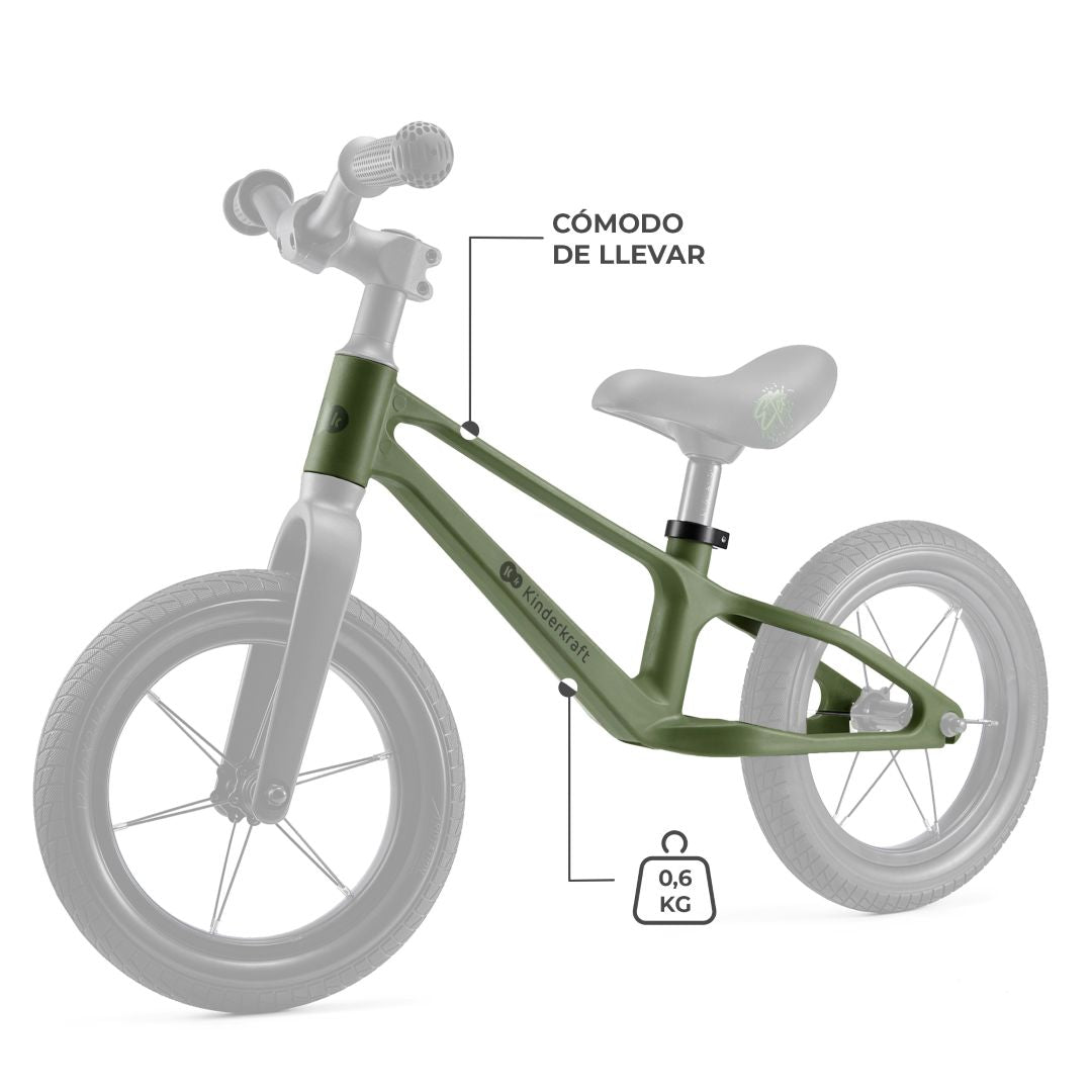 Bicicleta de Equilibrio Eter - Green | Kinderkraft