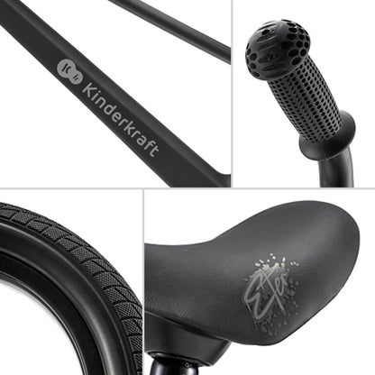 Bicicleta de Equilibrio Eter - Black | Kinderkraft