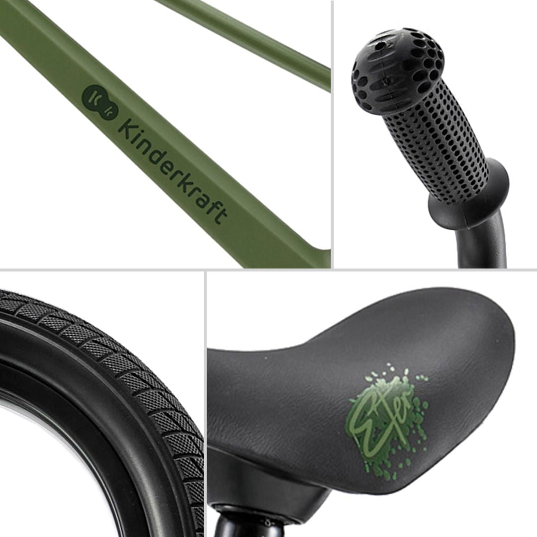 Bicicleta de Equilibrio Eter - Green | Kinderkraft