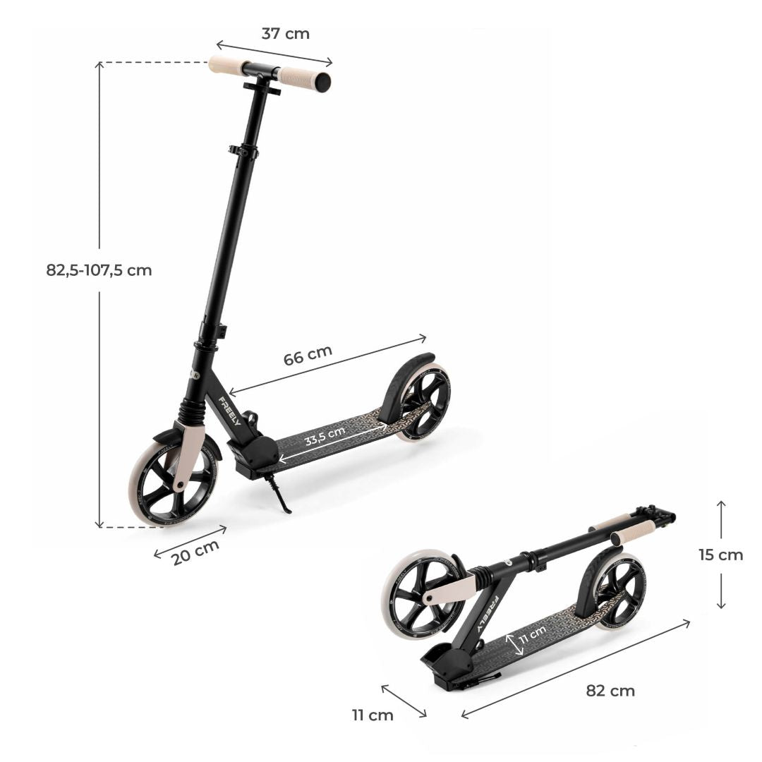 Scooter Plegable Freely - Beige | Kinderkraft