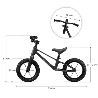 Bicicleta de Equilibrio Eter - Black | Kinderkraft