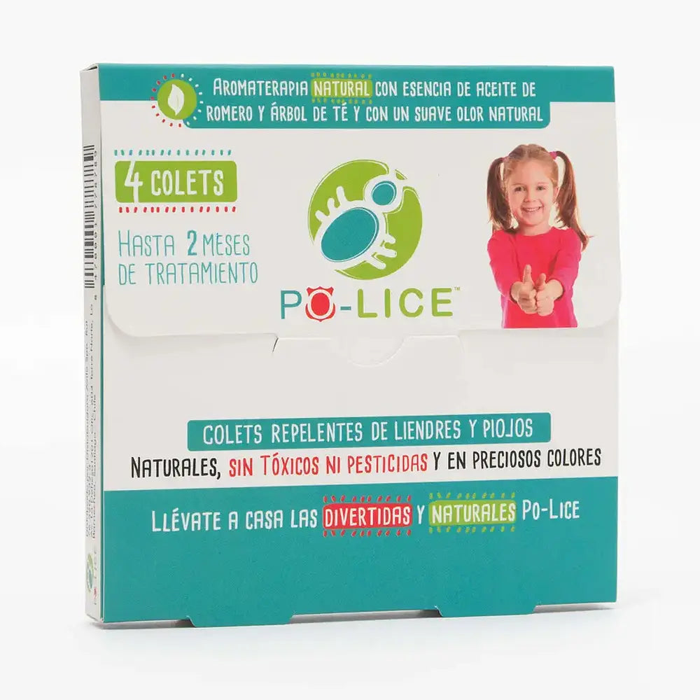 Pack 4 Colet Repelente Piojos | Po-lice