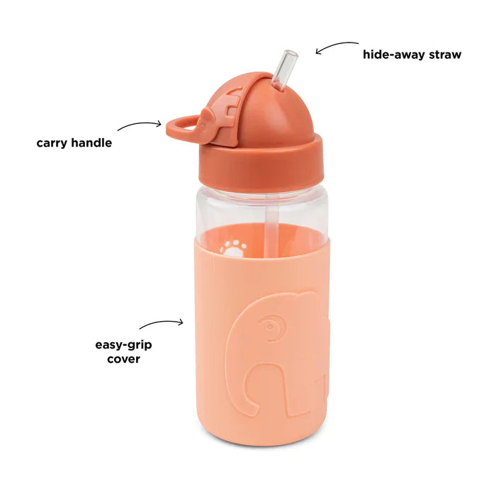 Botella Elphee con Agarre Silicona 350ml - Damasco | Done by deer