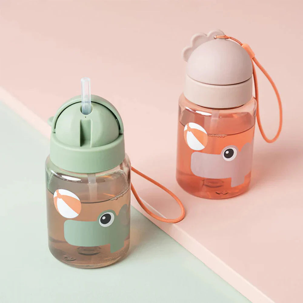Botella con Bombilla - Playground - Rosa | Done by deer