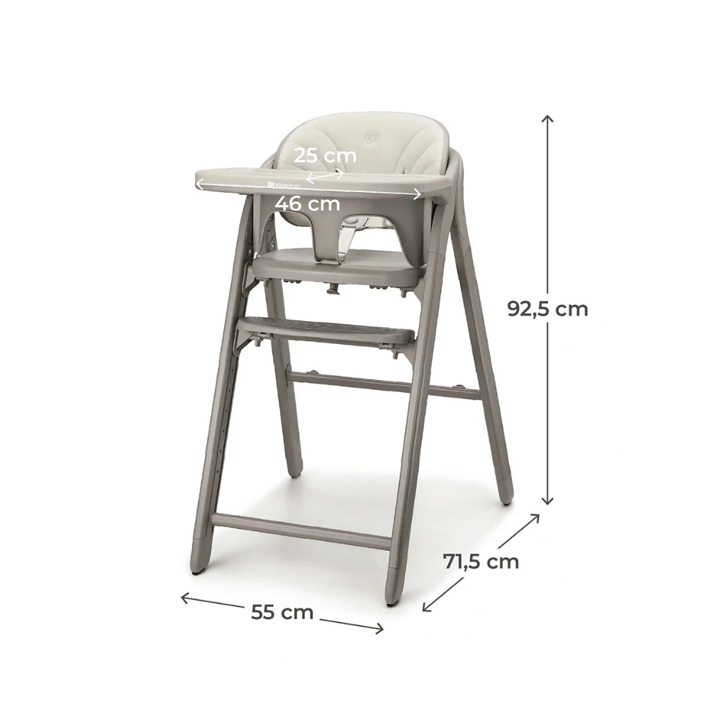 Silla de Comer 3 en 1 Tino - Grey | Kinderkraft