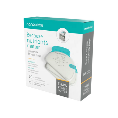 Bolsas para Leche Materna - 50 unidades | Nanobebé
