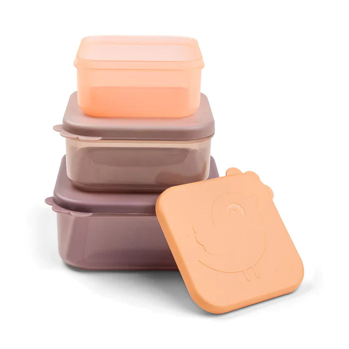 Set de 3 Cajas para Snack Deer Friends - Rosa | Done by deer