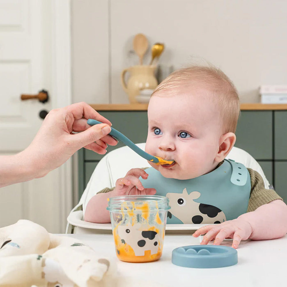 Set de 2 Contenedores para Comida de Bebé Tiny Farm - Rosa