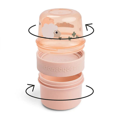 Contenedor de Snack 2 en 1 para Llevar Tiny Farm - Rosa