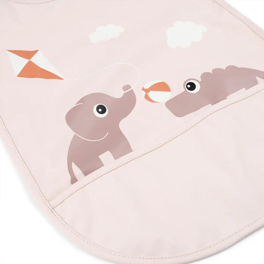 Babero con Velcro Playground - Rosa | Done by deer