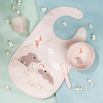 Babero con Velcro Playground - Rosa | Done by deer