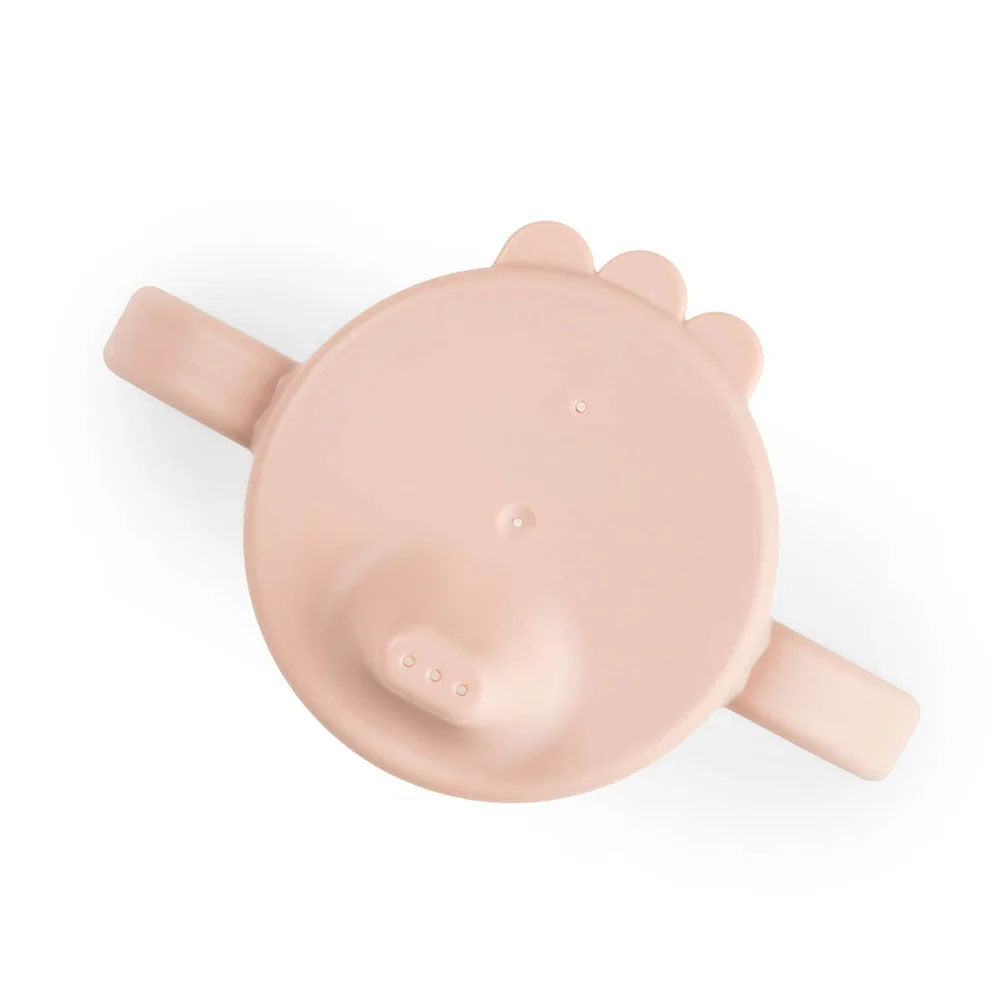 Vaso con Boquilla de Aprendizaje de 2 Asas Tiny Farm - Rosa