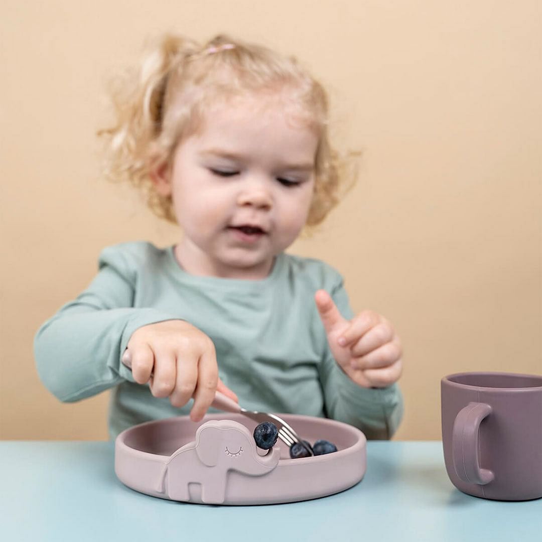 Set de Comida Peekaboo Deer Friends - Rosa Viejo | Done by deer