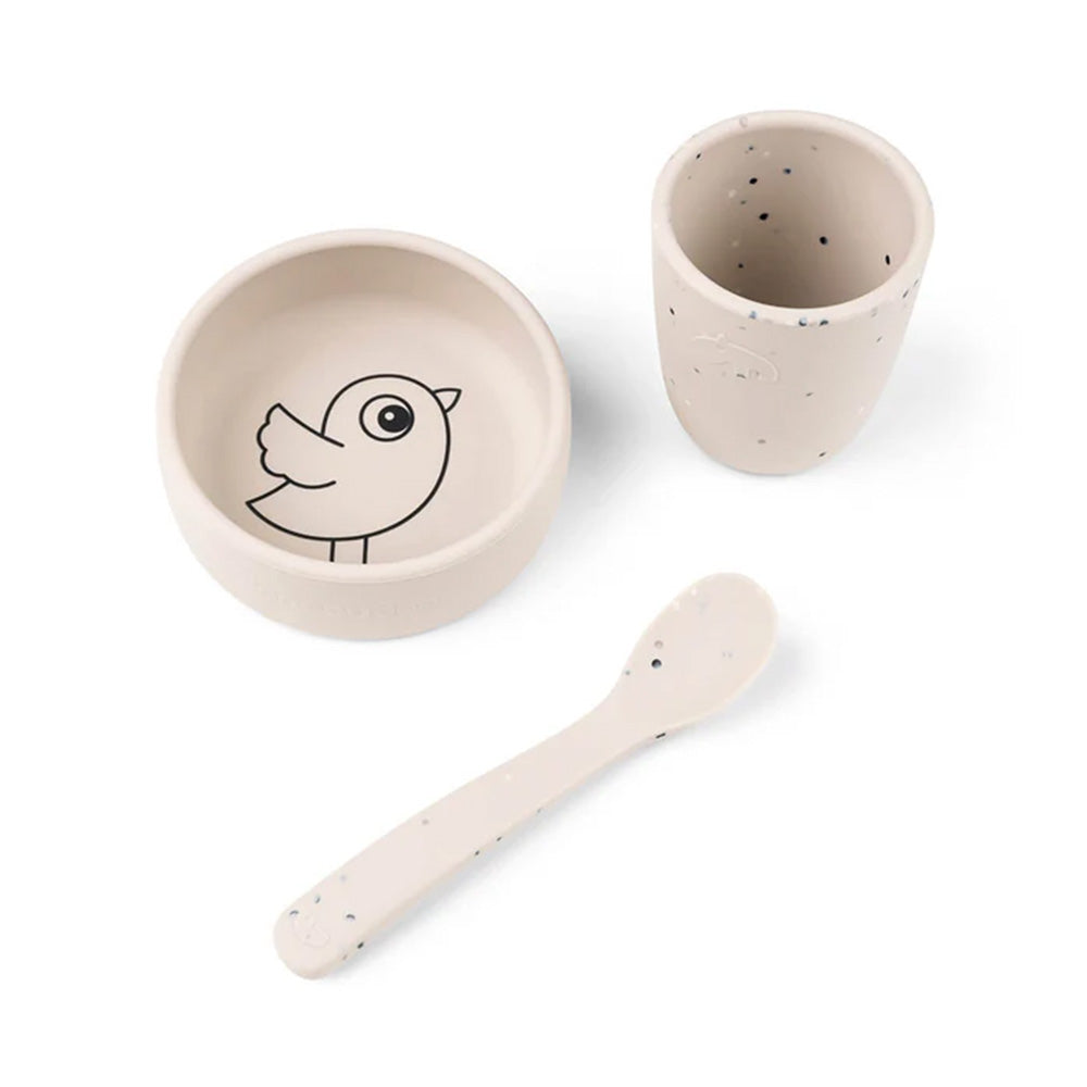 Set de Primeras Comidas de Silicona Birdee - Arena