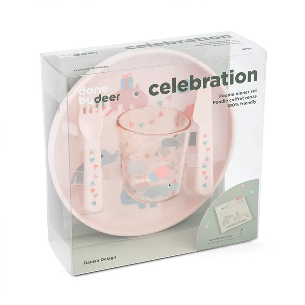 Set para Comer Celebration - Rosa