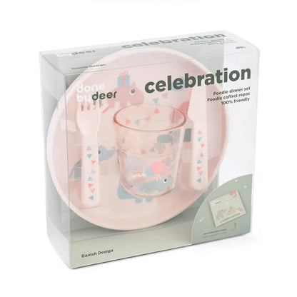 Set para Comer Celebration - Rosa