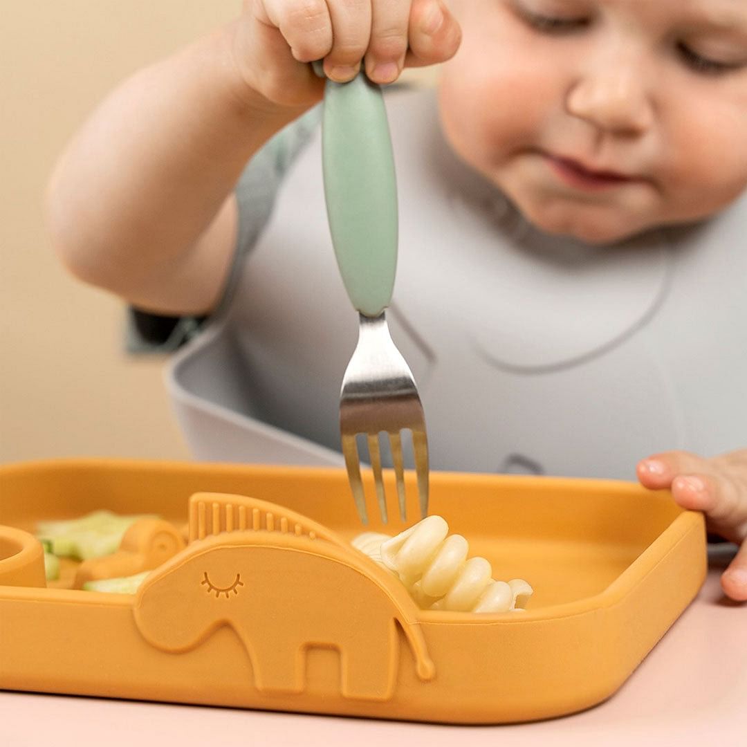Plato con Compartimientos Peekaboo Deer Friends - Mostaza | Done by deer