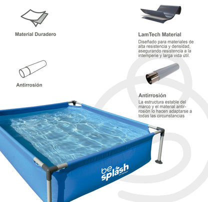 Piscina Estructural Cuadrada BeSplash | Bebesit