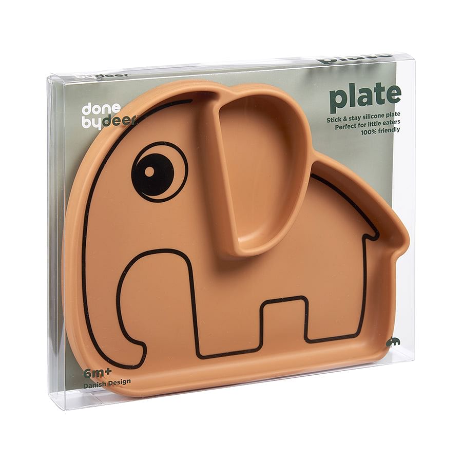 Plato de Silicona Antideslizante Elphee - Mostaza