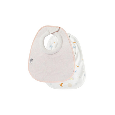 Set de 2 Baberos Absorbentes Reversibles - Rosado | Tommee Tippee