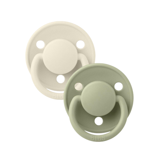 Pack de 2 Chupetes De Lux - Ivory & Sage | BIBS