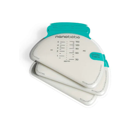 Bolsas para Leche Materna con Organizador Apilable - 25 unidades | Nanobebé