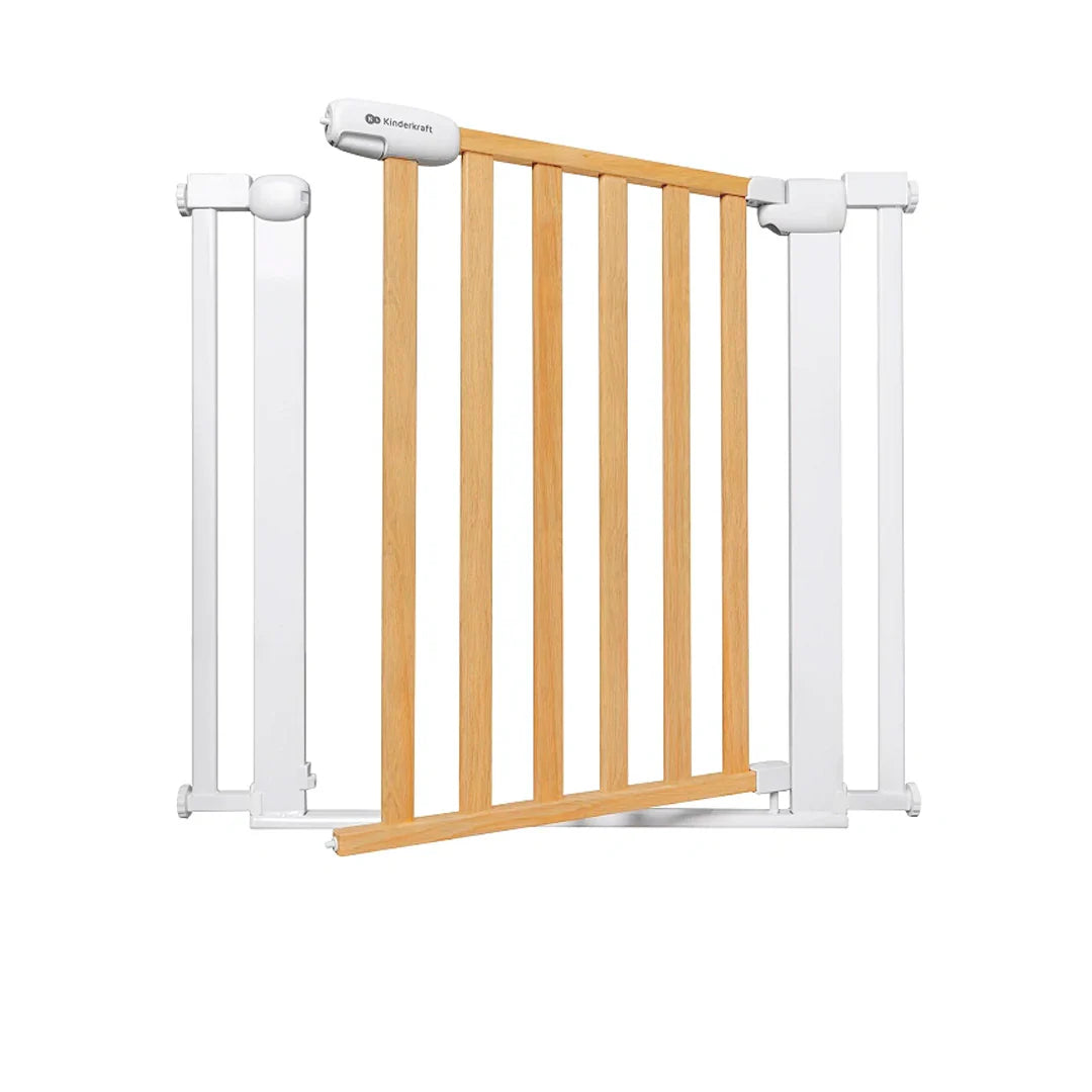 Puerta de Seguridad para Bebés y Niños Lock & Go - Madera | Kinderkraft