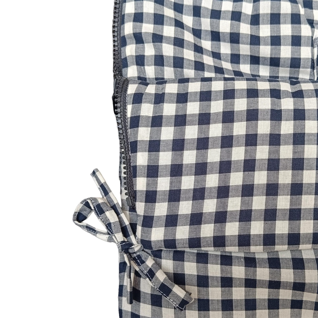 Saco para Coche - Algodón - Vichy Azul | Baby Mattress