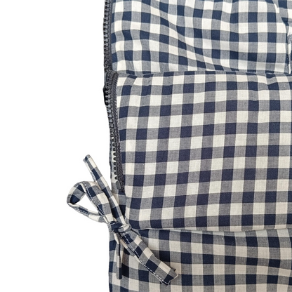 Saco para Coche - Algodón - Vichy Azul | Baby Mattress
