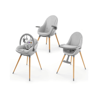 Silla de Comer Evolutiva 3 en 1 FINI UP - Grey | Kinderkraft