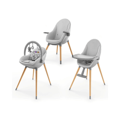 Silla de Comer Evolutiva 3 en 1 FINI UP - Grey | Kinderkraft