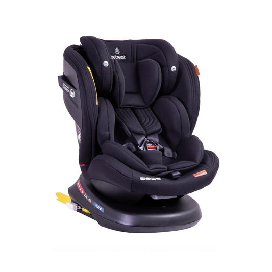 Silla de Auto Convertible Isofix Supra 360° Premium - Negro | Bebesit