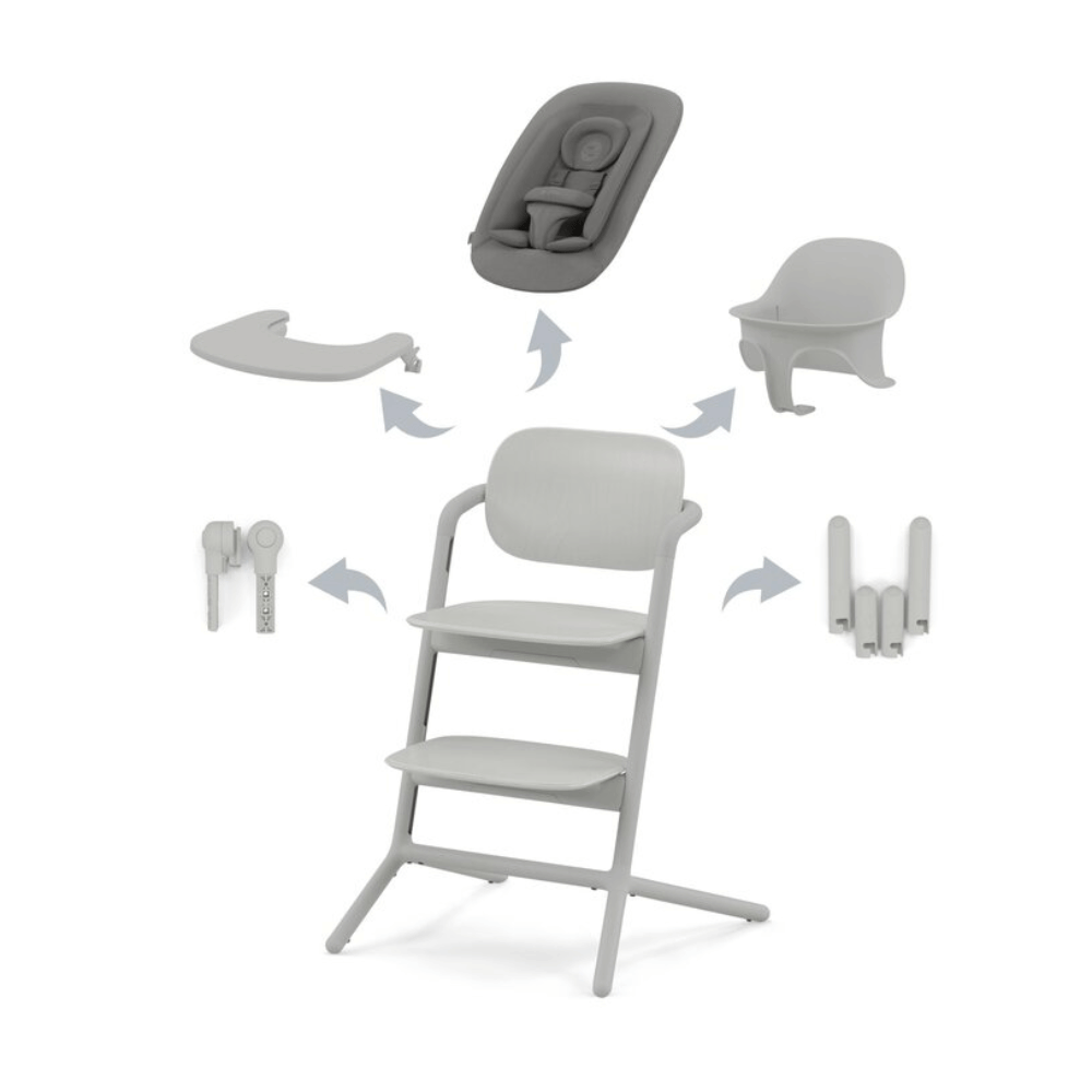 Silla de Comer Evolutiva Lemo - 4 en 1 - Suede Grey | CYBEX