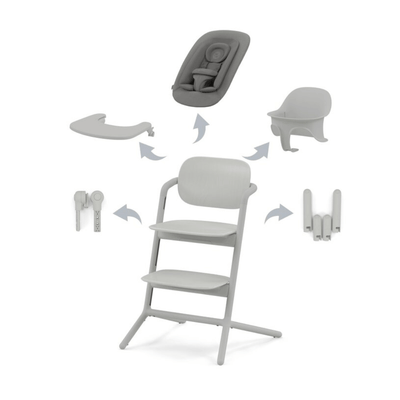 Silla de Comer Evolutiva Lemo - 4 en 1 - Suede Grey | CYBEX