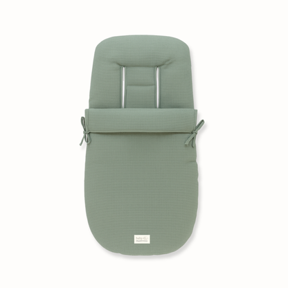 Car Seat Cover - Cotton - Green Vichy