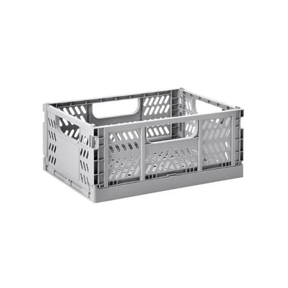 Caja Plegable Moderna - Mediana - Gris | 3 Sprouts