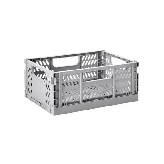 Caja Plegable Moderna - Mediana - Gris | 3 Sprouts