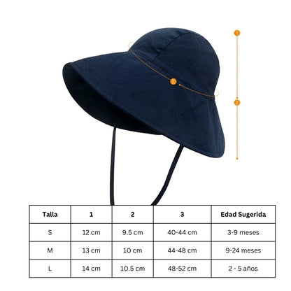 Sombrero 100% Algodón - Azul Oscuro | Tiny Sun