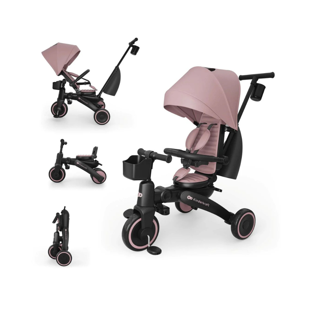 Triciclo Multifuncional 6 en 1  Jazz 3 - Pink | Kinderkraft