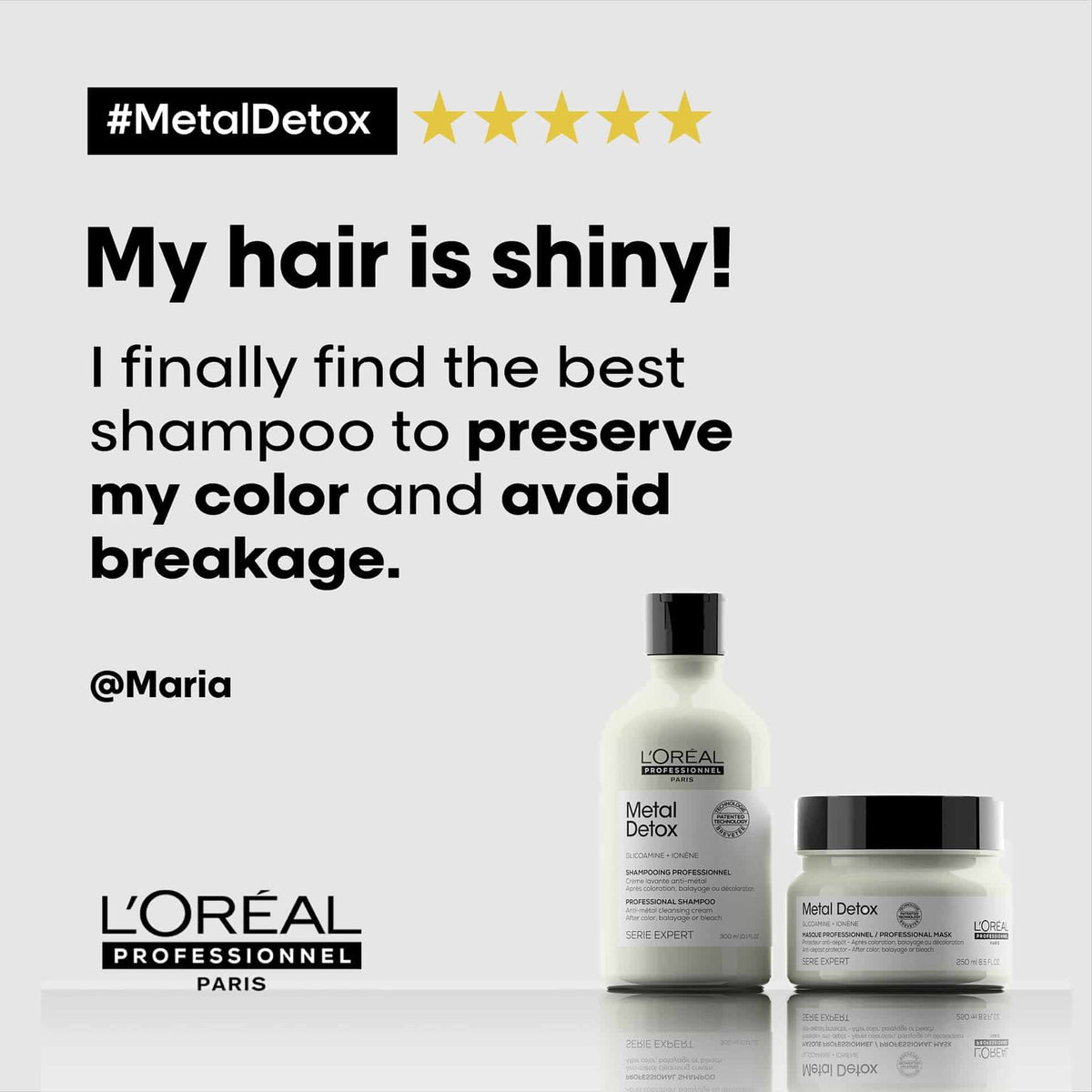 L'Oréal Professionnel Metal Detox Anti-Metal Cleansing Cream Shampoo 300ml