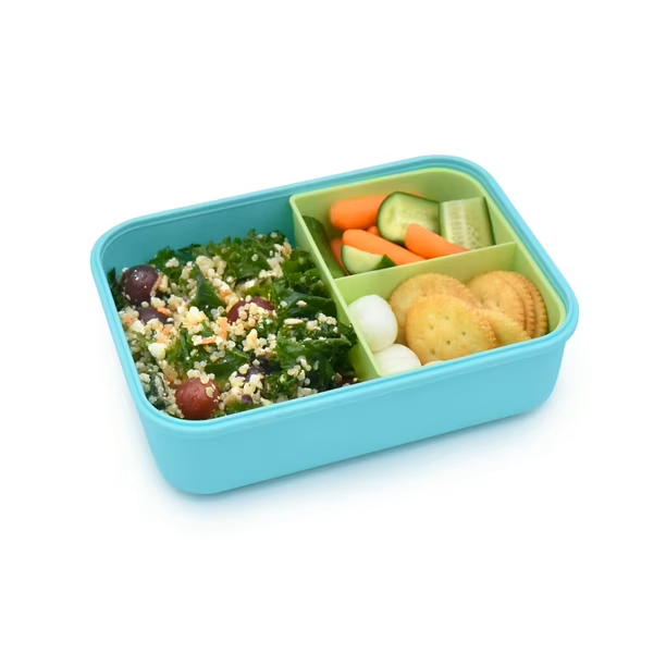 Lonchera Bento con Compartimientos 1250ml - Azul