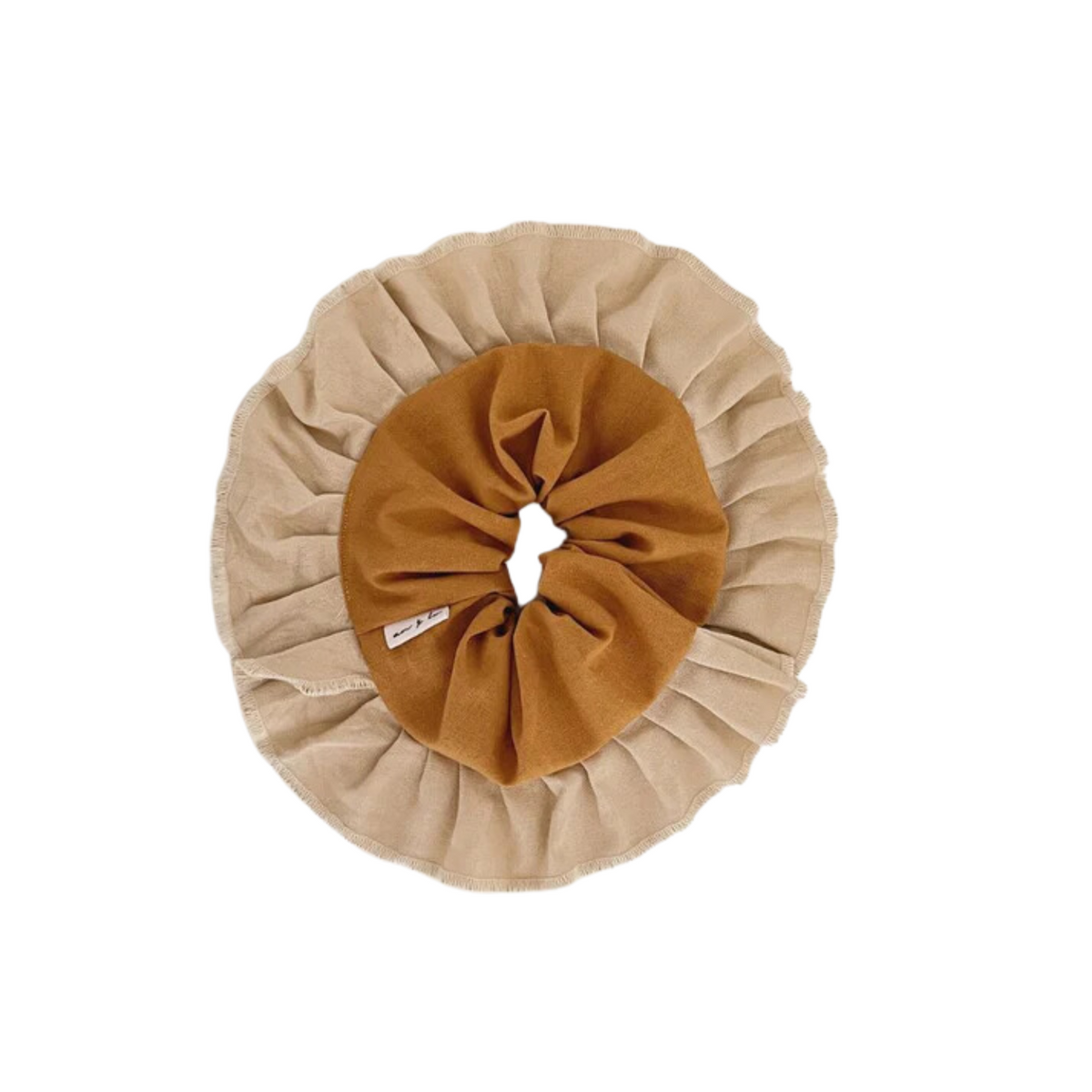 Collet Scrunchie - Lino Camel | An y Lu