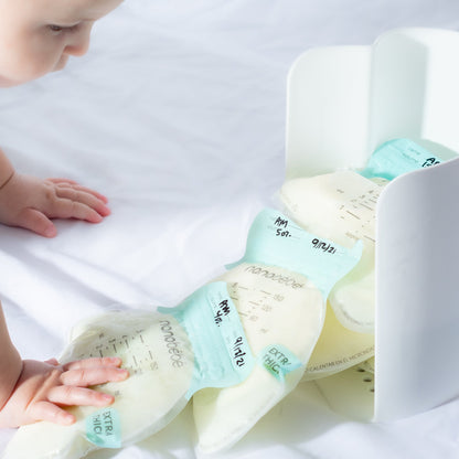 Bolsas para Leche Materna con Organizador Apilable - 25 unidades | Nanobebé