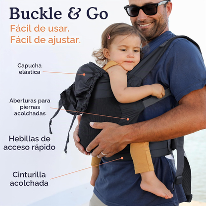 Portabebé Ergonómico - Beco Fly - Black | Boba
