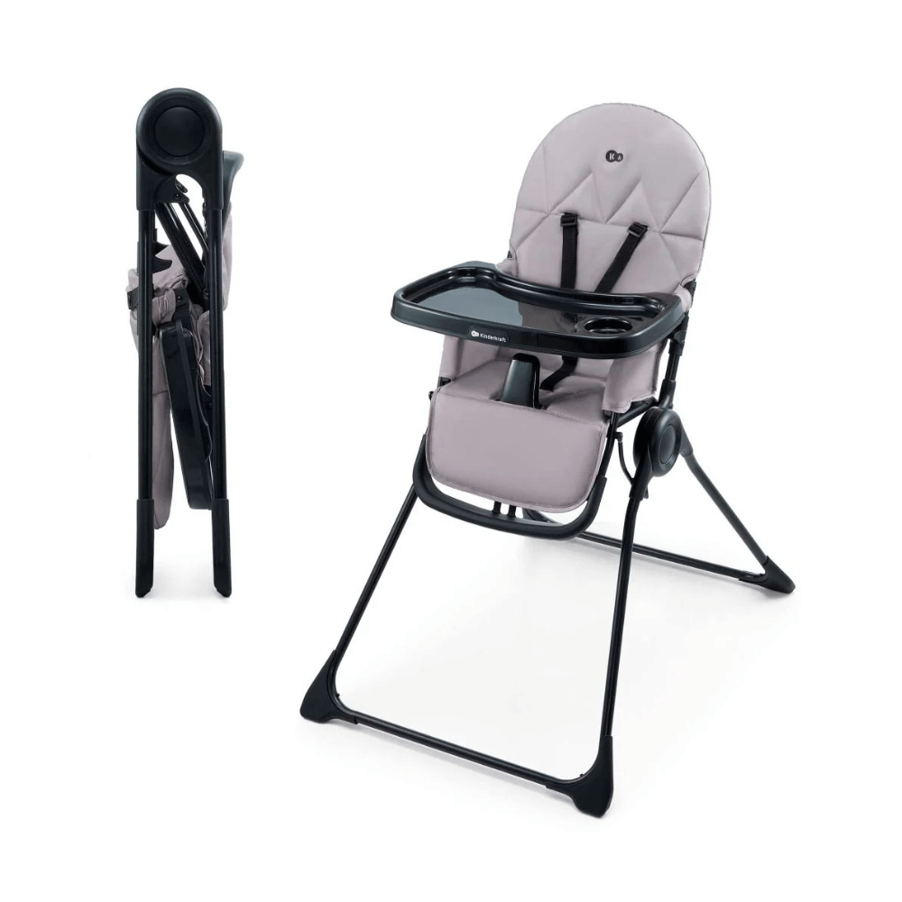 Silla de Comer Compacta Binci - Grey | Kinderkraft
