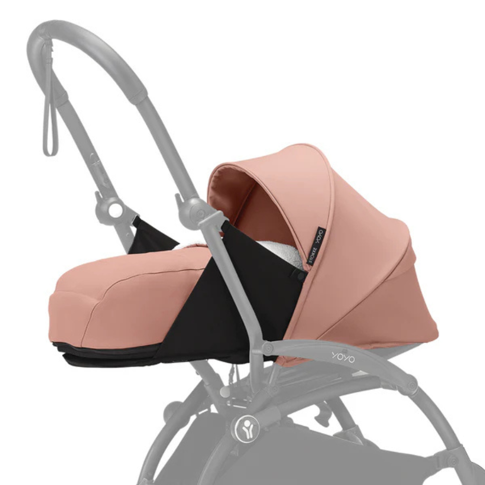 Coche Completo Stokke® YOYO³ – Chasis Negro + Asiento 6+ + Moisés - Ginger | YOYO by Stokke