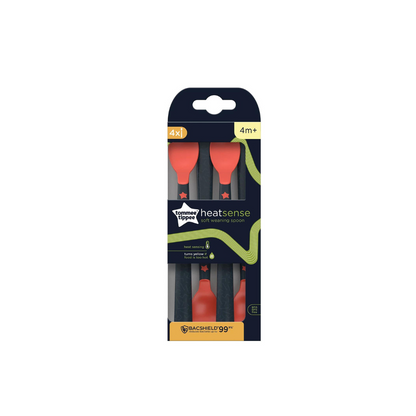 Set 4 Cucharas Alimentación HeatSense con Sensor de Temperatura | Tommee Tippee