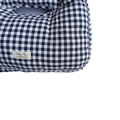 Cojín para Coche - Algodón - Vichy Azul | Baby Mattress