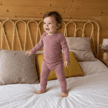 Conjunto Pilucho y Patitas Mio - Rosa Viejo | Noble Merino