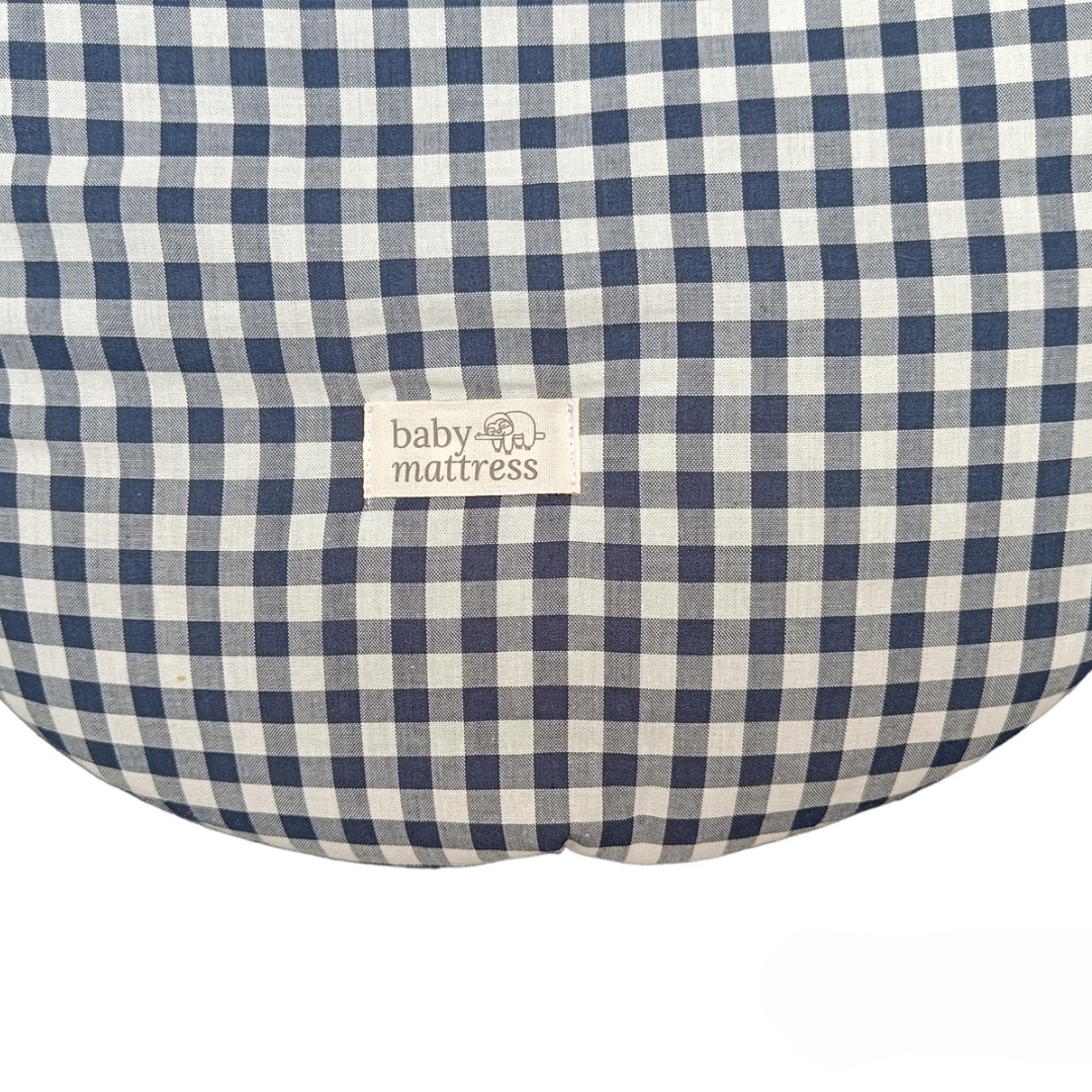 Saco para Coche - Algodón - Vichy Azul | Baby Mattress